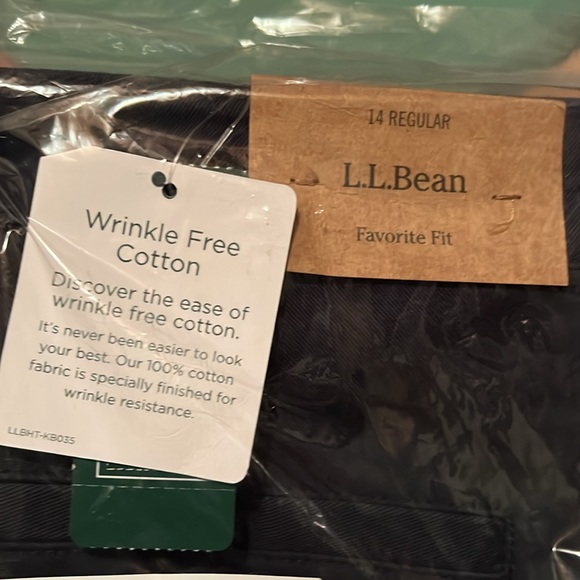 LL Bean ladies dress pants size 14 navy blue - Picture 2 of 2